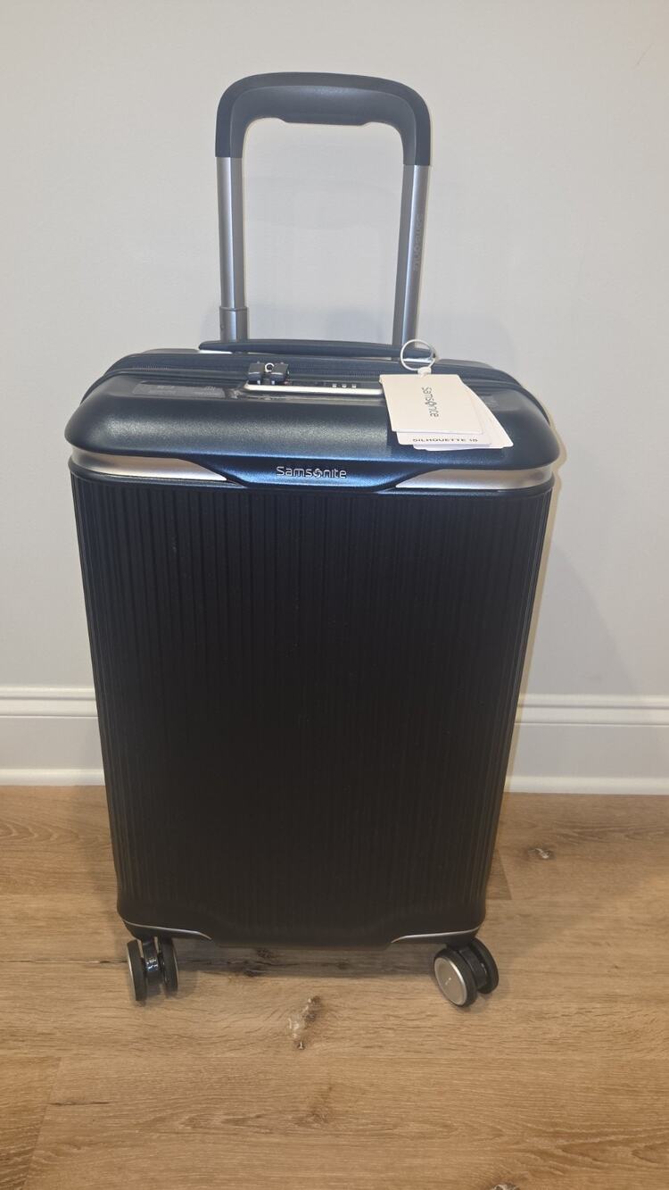 Samsonite 23" Navy Spinner Carry-On Hardcase Suitcase TSA Approved Solid